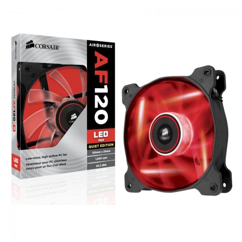 Cooler carcasa corsair af120 led red...