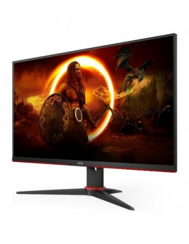 Monitor 23.8 aoc 24g2ze/bk gaming fhd...