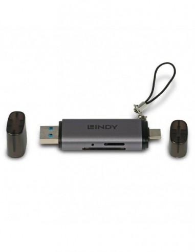Card reader lindy usb 3.2 type c & a sd