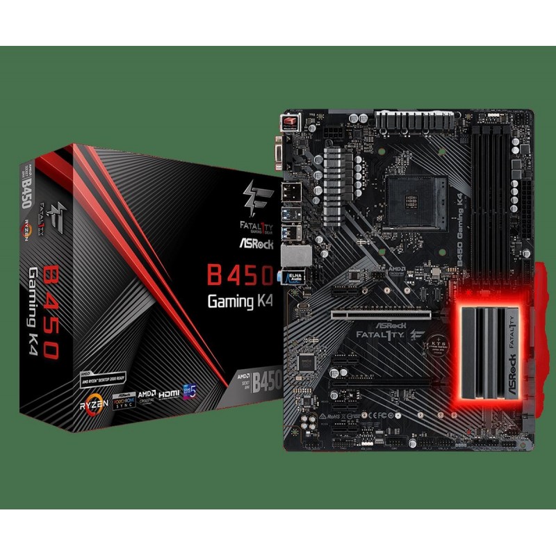 Placa de baza asrock amd b450 gaming...