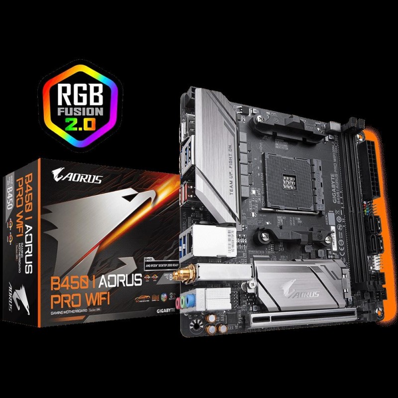 Placa de baza gigabyte b450 i aorus...