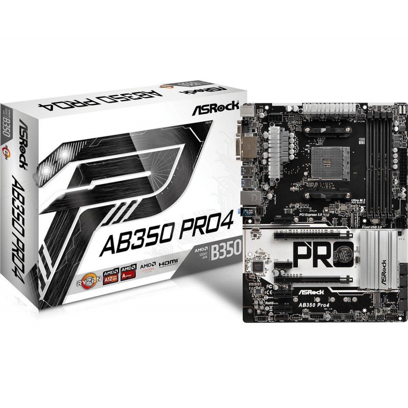 Placa de baza asrock ab350 pro4 v2...