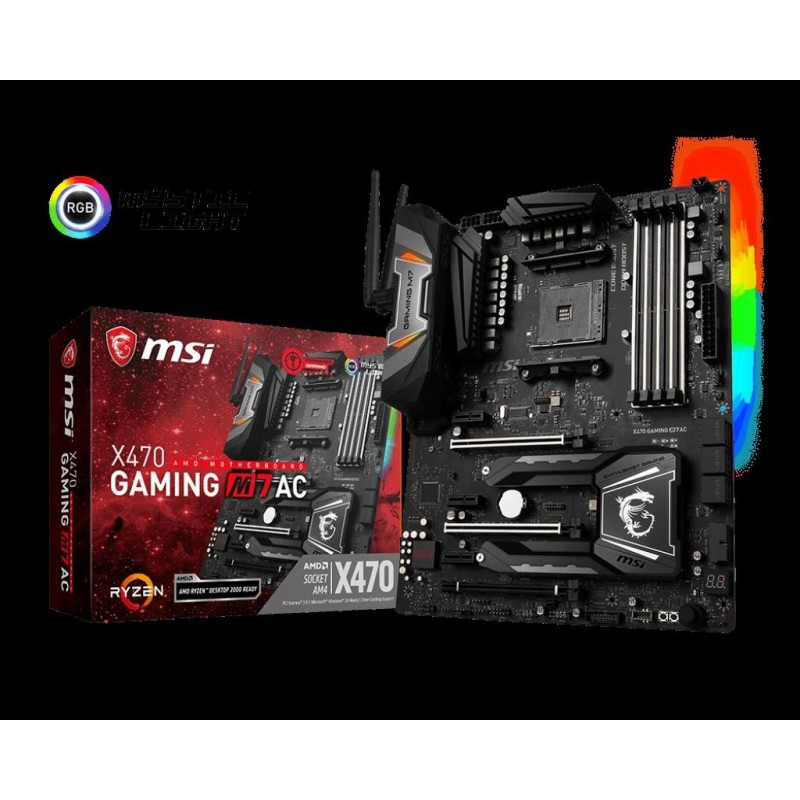 Placa de baza msi socket am4 x470...