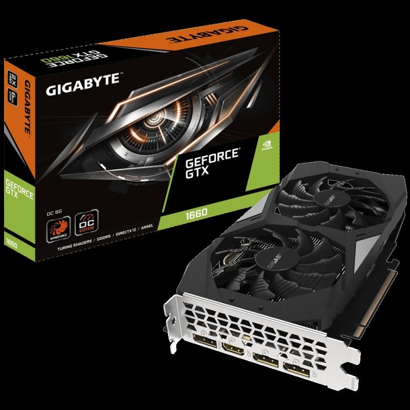 Placa video gigabyte gtx n1660oc-6gd...