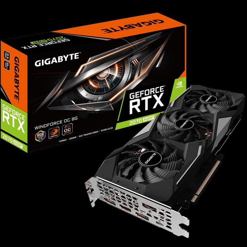 Placa video gigabyte rtx 2070 super...