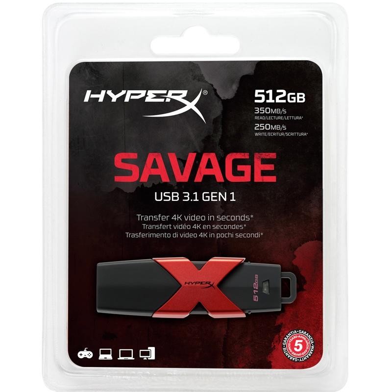 Usb flash drive kingston 512gb hyperx...